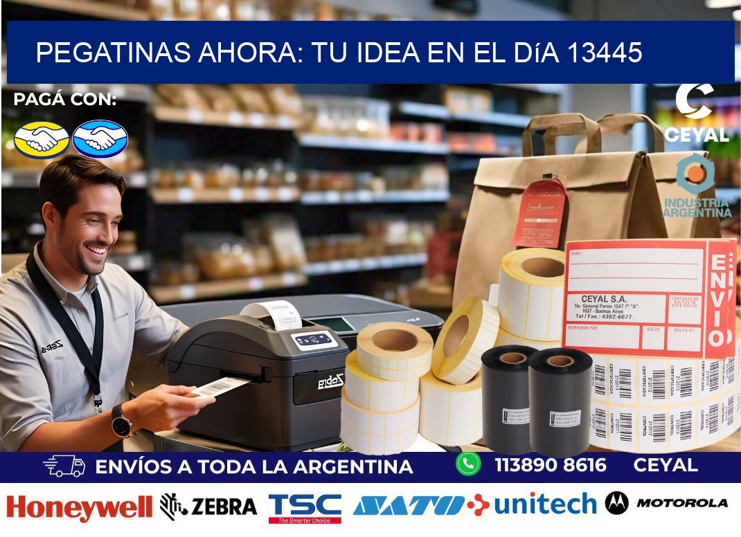 Pegatinas Ahora: Tu Idea en el Día 13445
