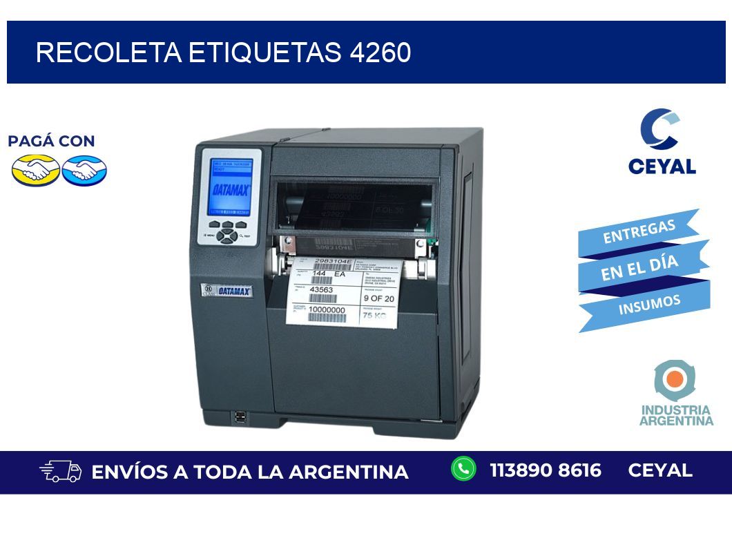 Recoleta etiquetas 4260