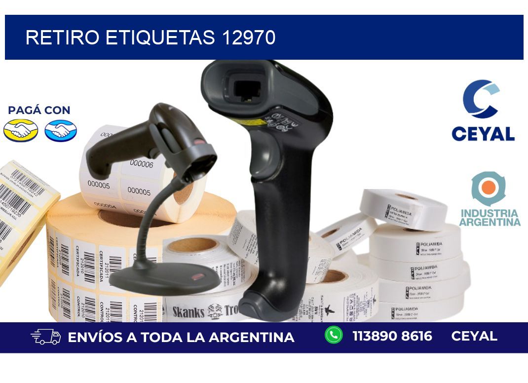 Retiro etiquetas 12970