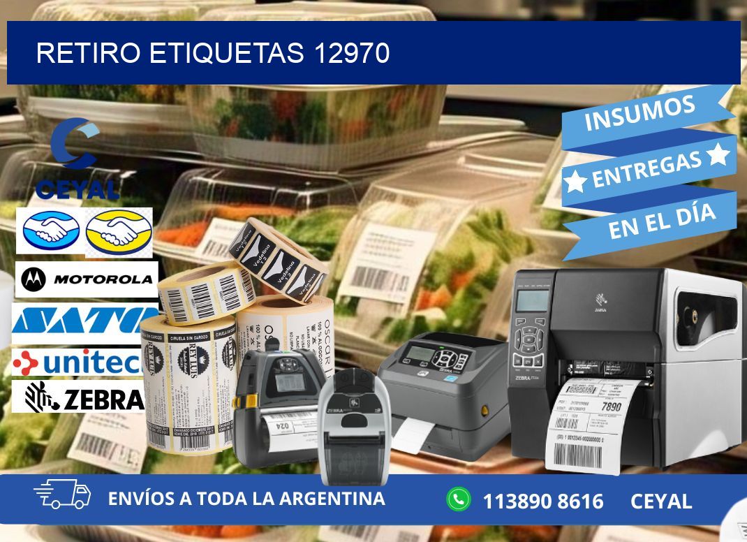 Retiro etiquetas 12970