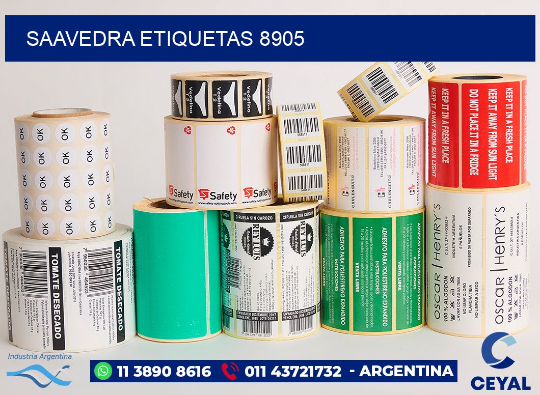 Saavedra etiquetas 8905