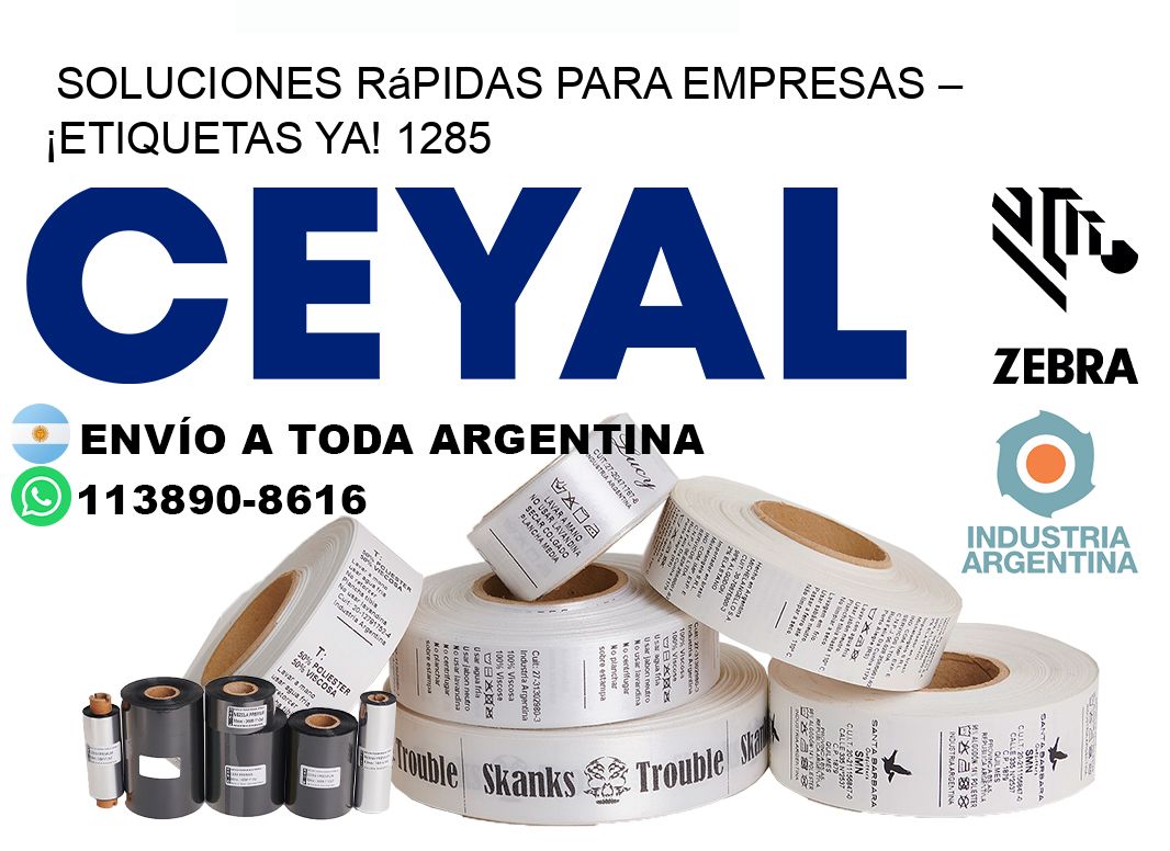 Soluciones Rápidas para Empresas – ¡Etiquetas Ya! 1285