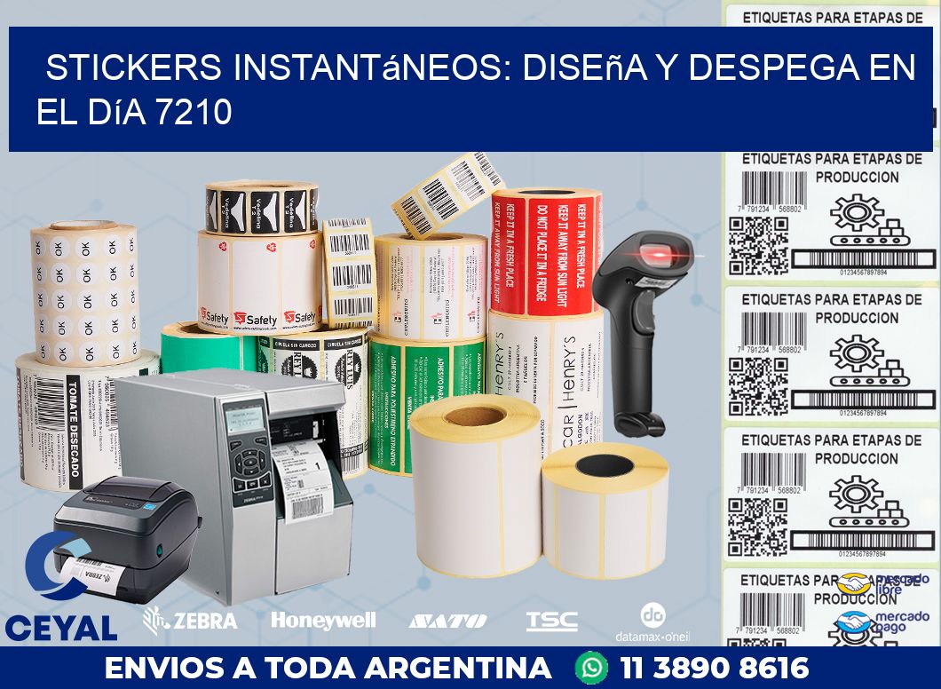 Stickers Instantáneos: Diseña y Despega en el Día 7210