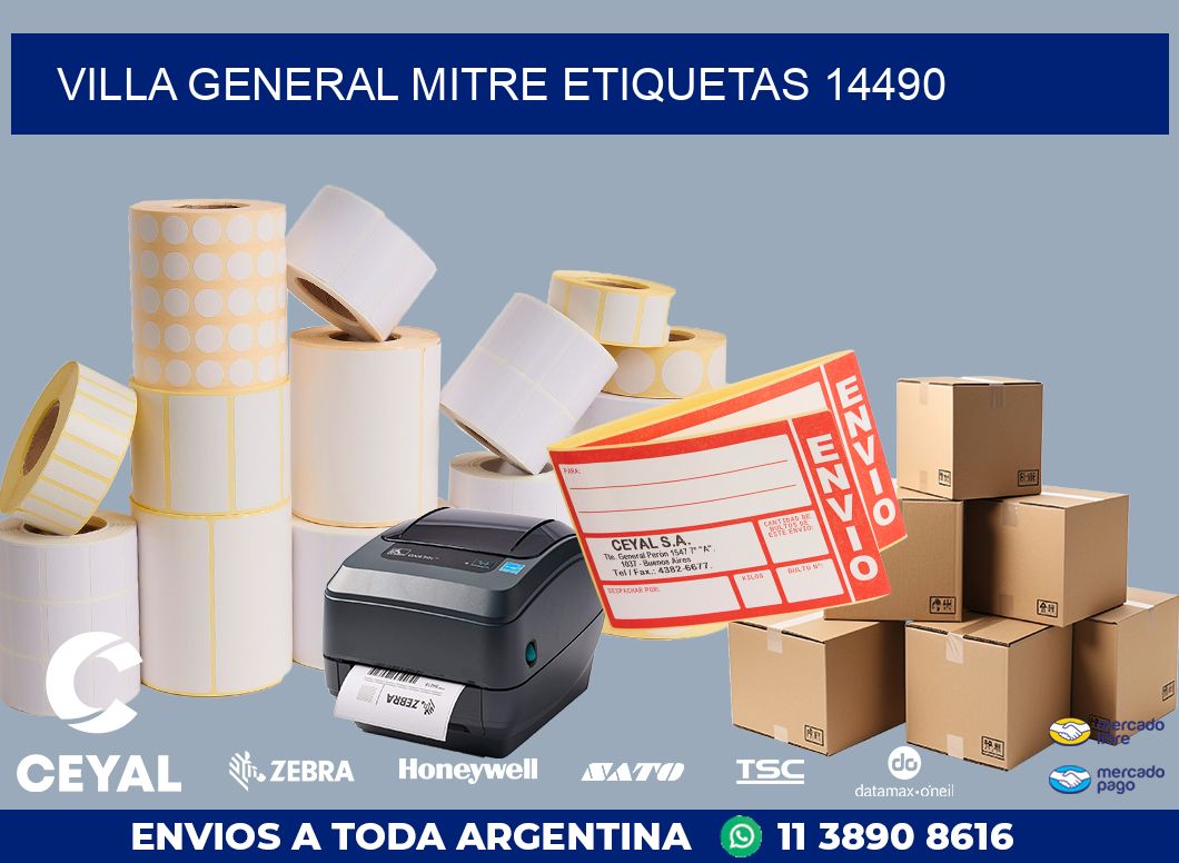 Villa General Mitre etiquetas 14490