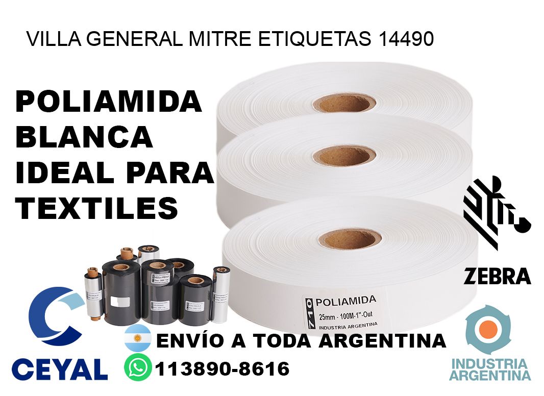 Villa General Mitre etiquetas 14490