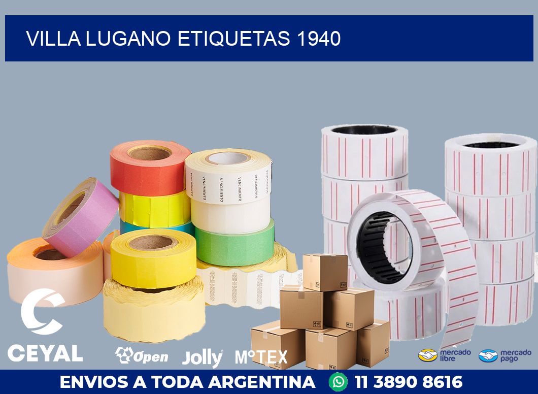 Villa Lugano etiquetas 1940