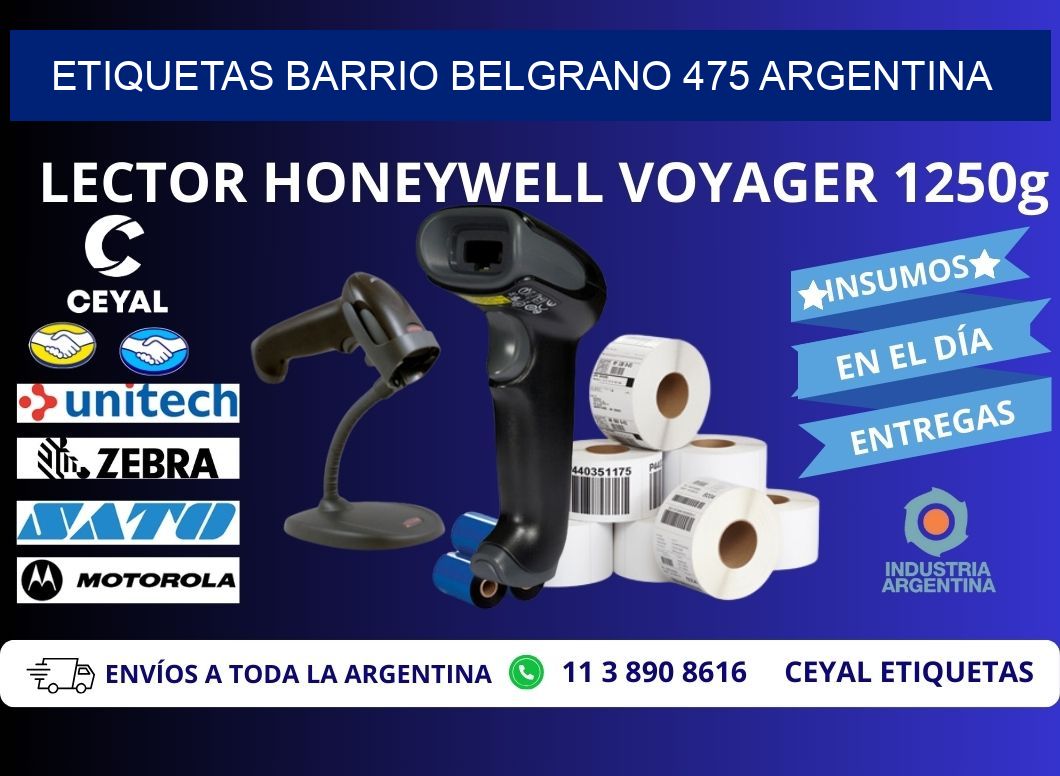 etiquetas barrio belgrano 475 argentina