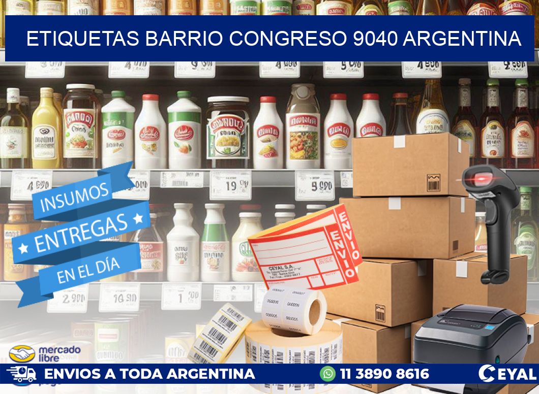 etiquetas barrio congreso 9040 argentina