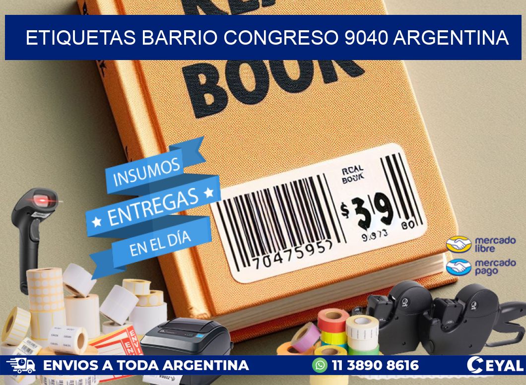 etiquetas barrio congreso 9040 argentina