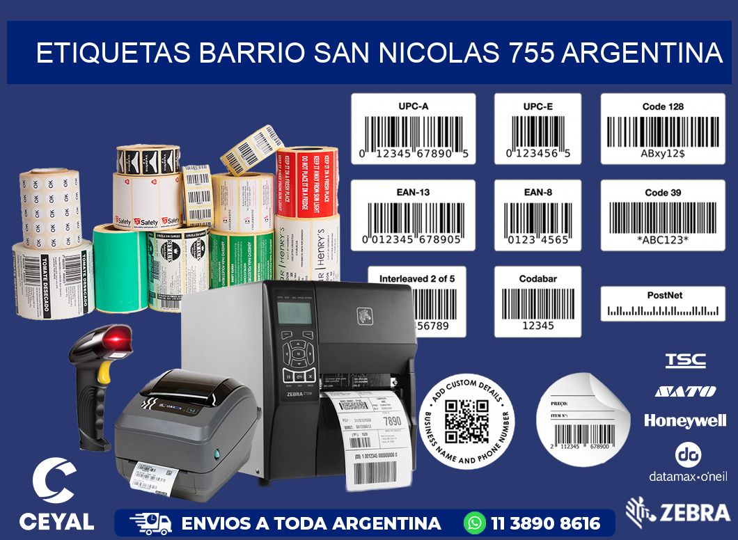 etiquetas barrio san nicolas 755 argentina