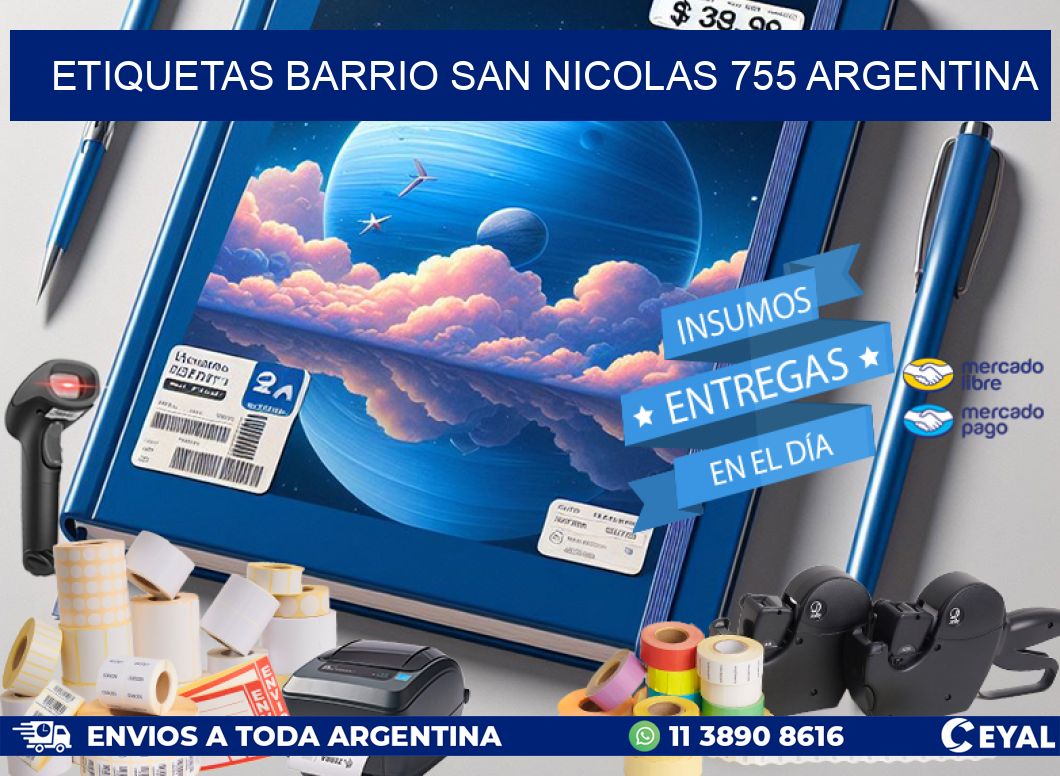 etiquetas barrio san nicolas 755 argentina
