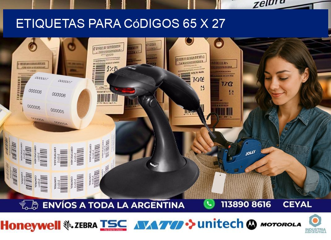 etiquetas para códigos 65 x 27