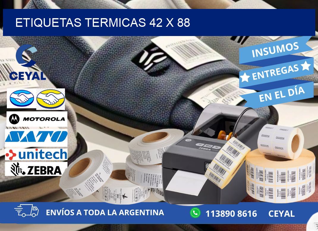 etiquetas termicas 42 x 88