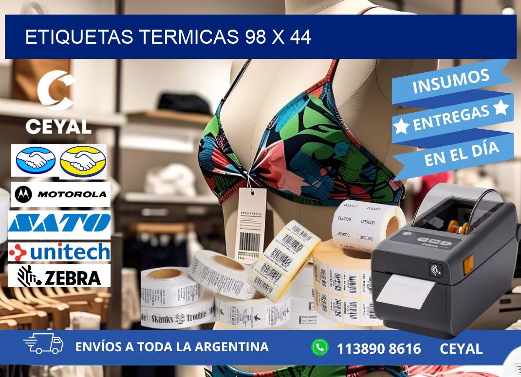 etiquetas termicas 98 x 44