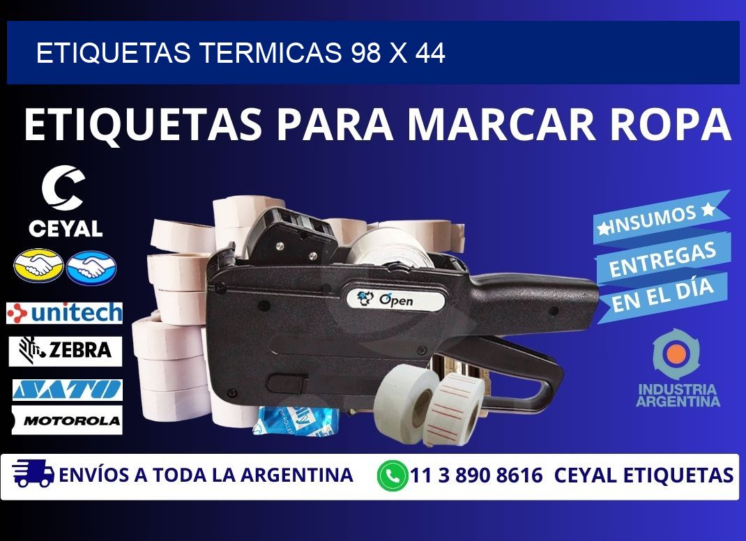 etiquetas termicas 98 x 44