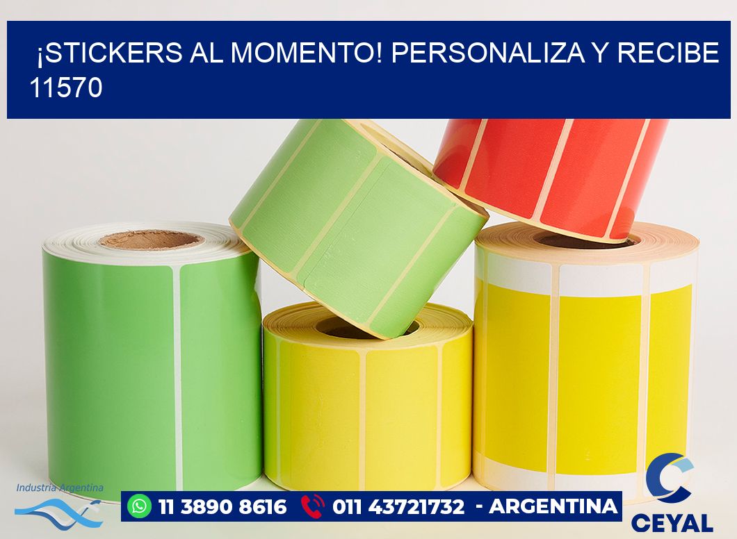 ¡Stickers al Momento! Personaliza y Recibe 11570