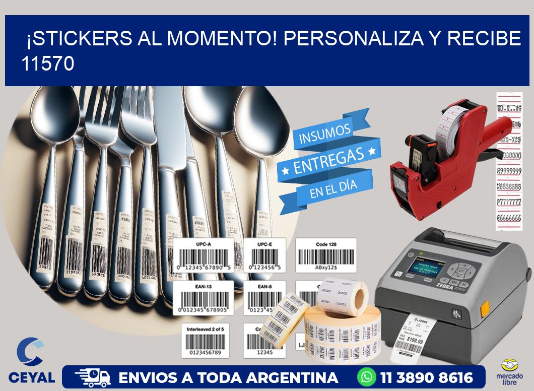 ¡Stickers al Momento! Personaliza y Recibe 11570