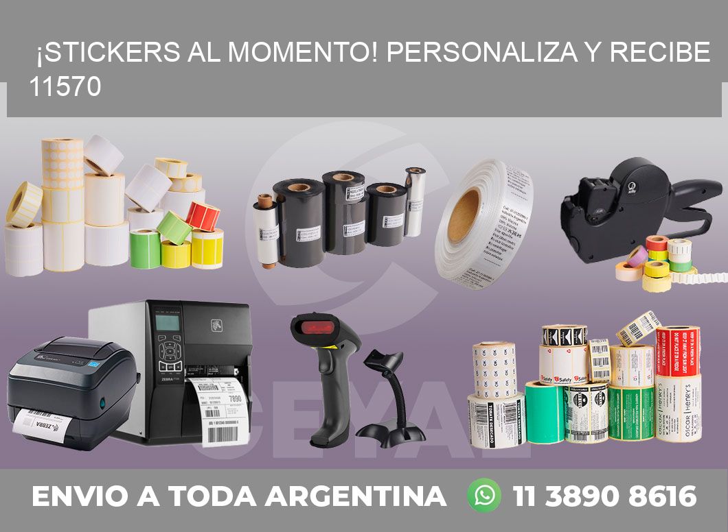 ¡Stickers al Momento! Personaliza y Recibe 11570