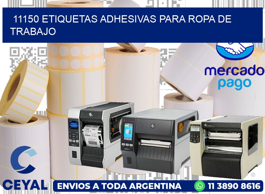11150 Etiquetas adhesivas para ropa de trabajo