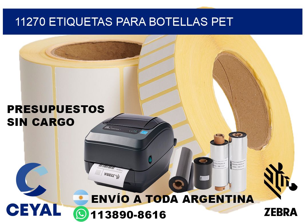 11270 Etiquetas para botellas PET