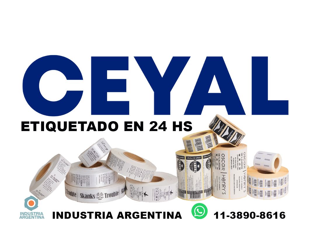 12110 Etiquetas en rollo para grandes tiradas