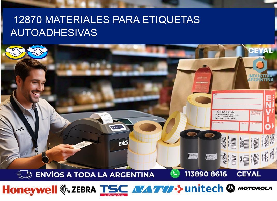 12870 materiales para etiquetas autoadhesivas