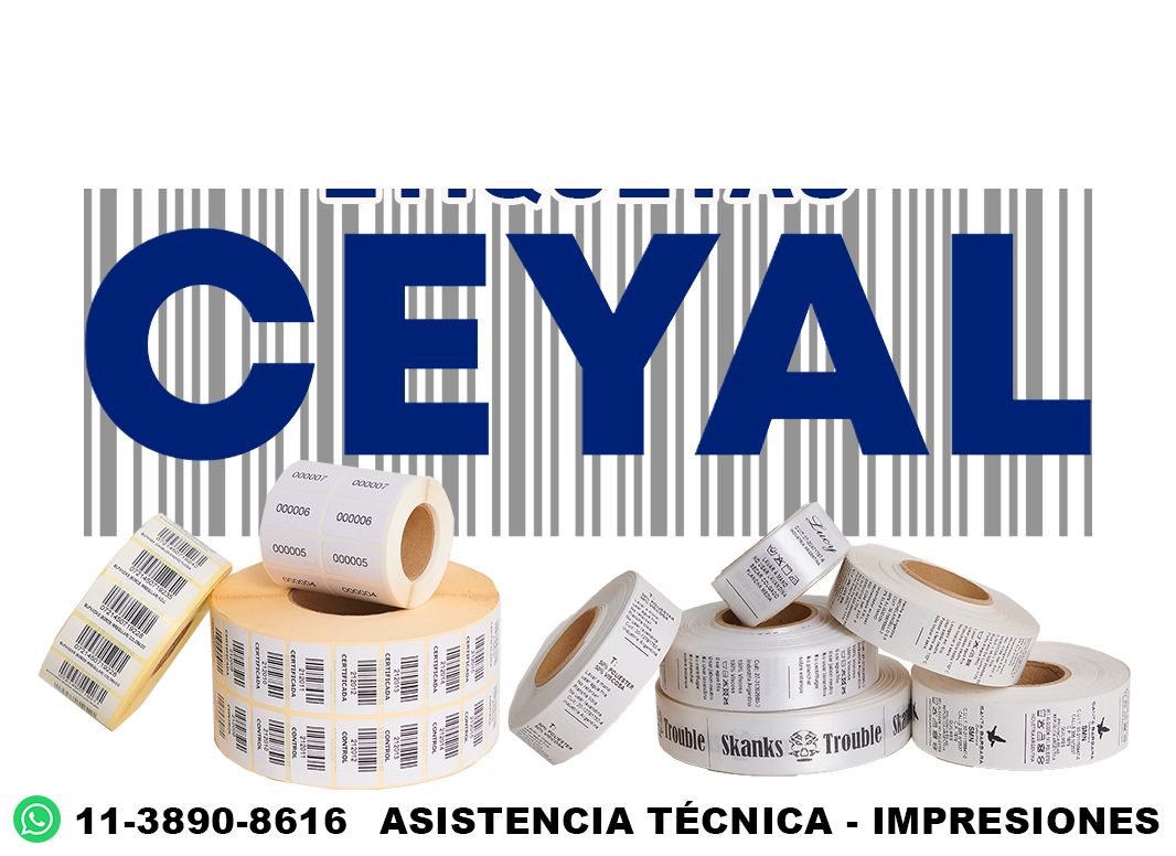 1465 Etiquetas en rollo para grandes tiradas