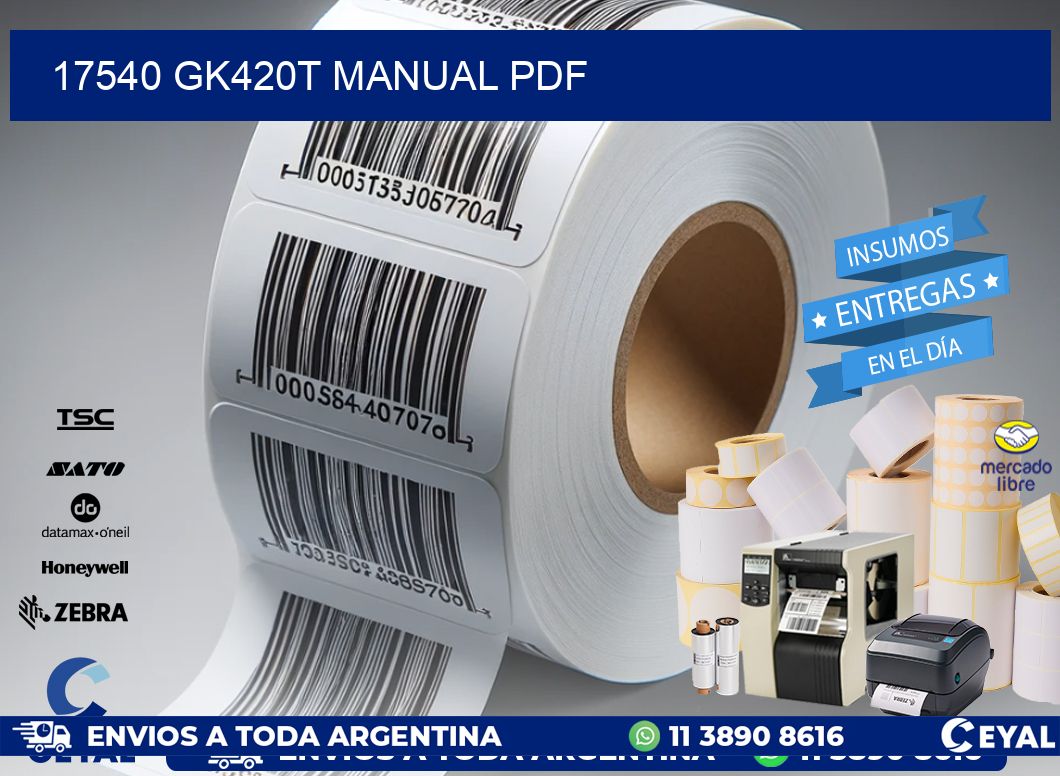 17540 GK420T manual PDF