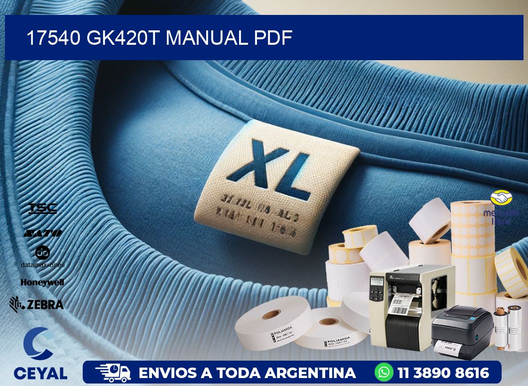 17540 GK420T manual PDF