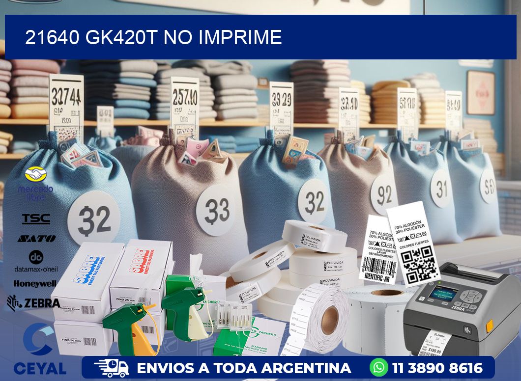 21640 GK420T no imprime