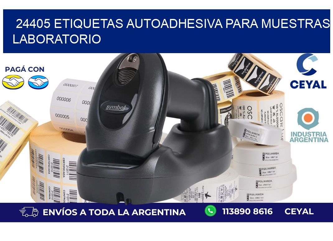 24405 etiquetas autoadhesiva para muestras laboratorio