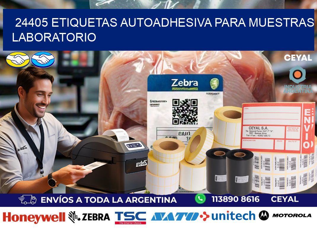 24405 etiquetas autoadhesiva para muestras laboratorio