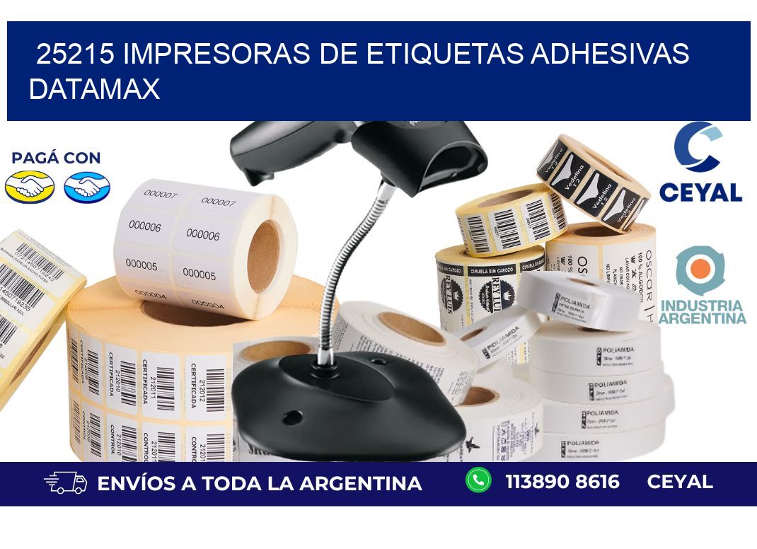25215 impresoras de etiquetas adhesivas datamax