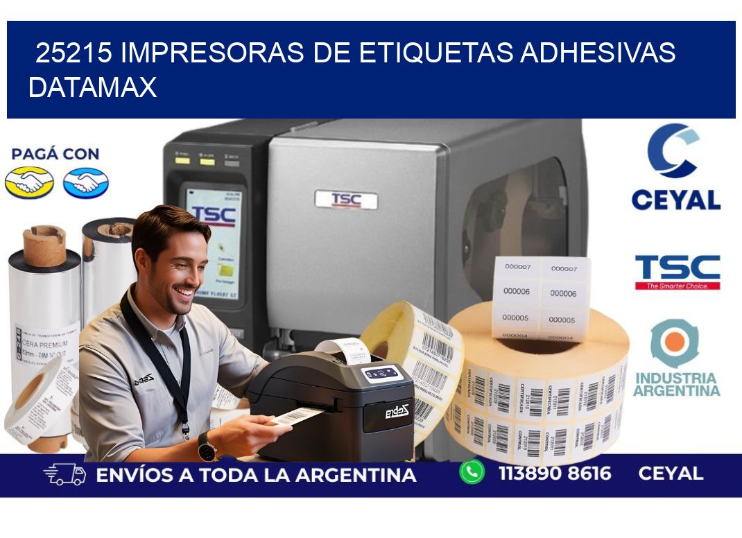 25215 impresoras de etiquetas adhesivas datamax