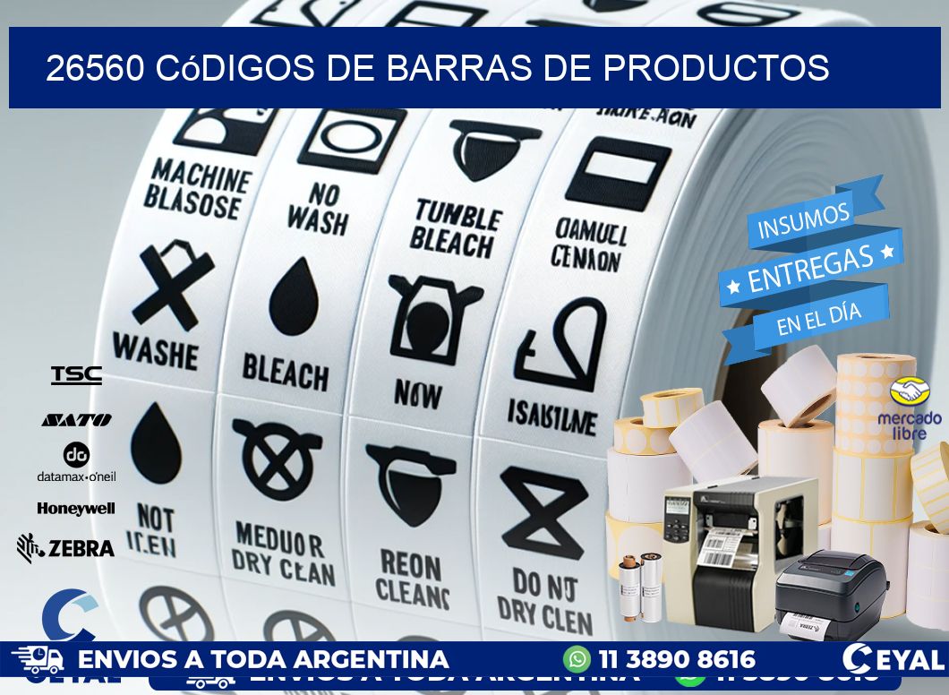 26560 Códigos de barras de productos
