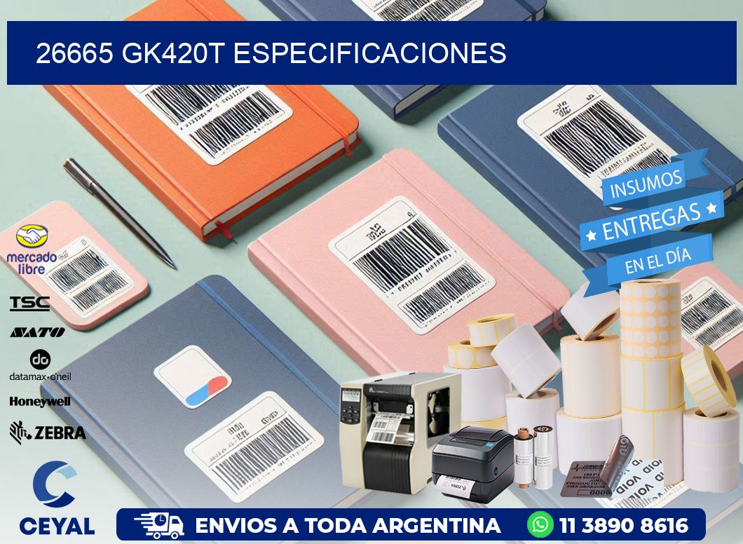 26665 GK420T especificaciones