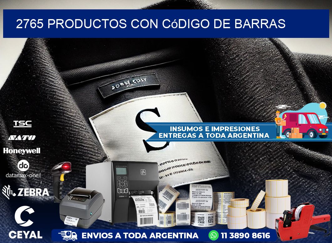 2765 Productos con código de barras