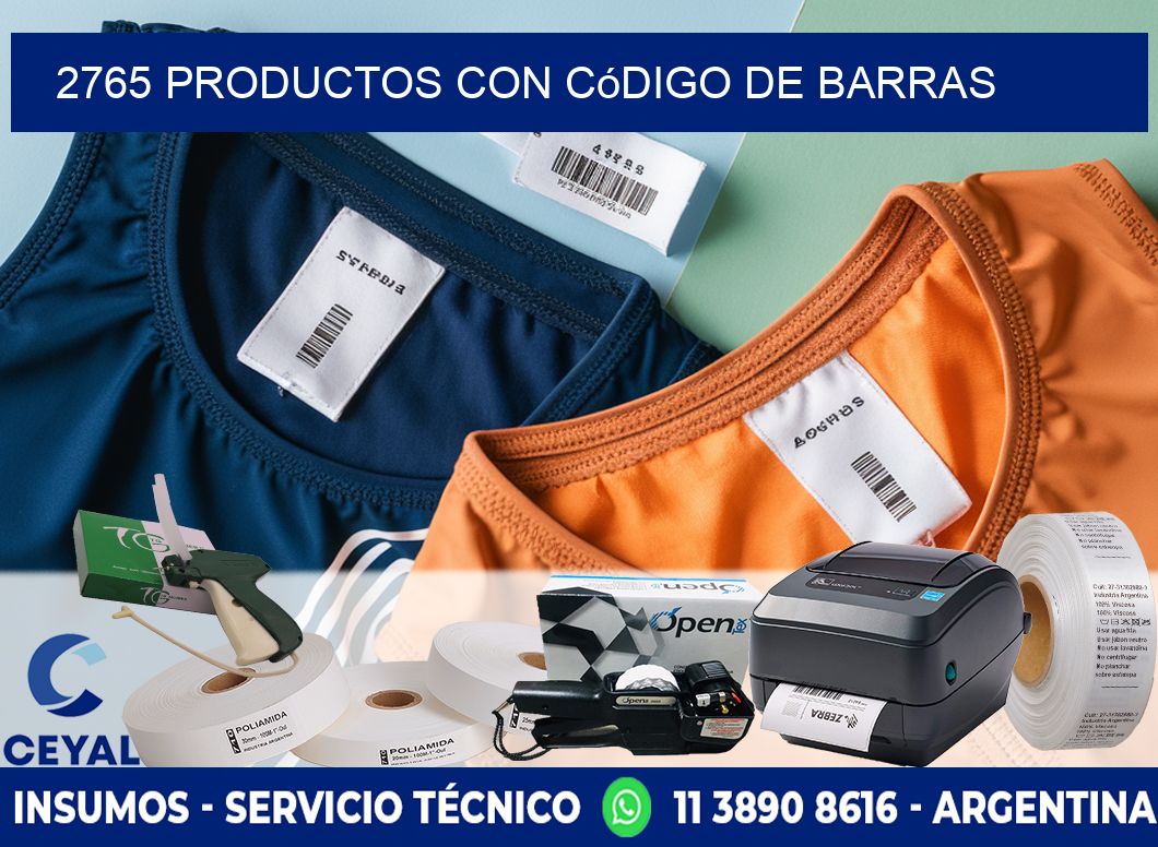 2765 Productos con código de barras