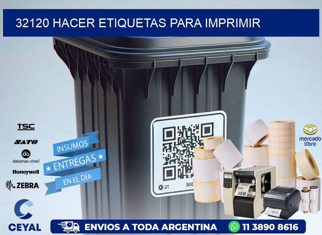 32120 Hacer etiquetas para imprimir