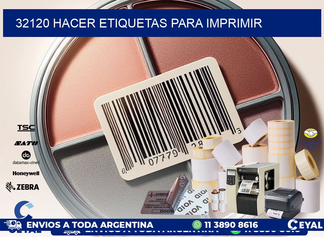 32120 Hacer etiquetas para imprimir