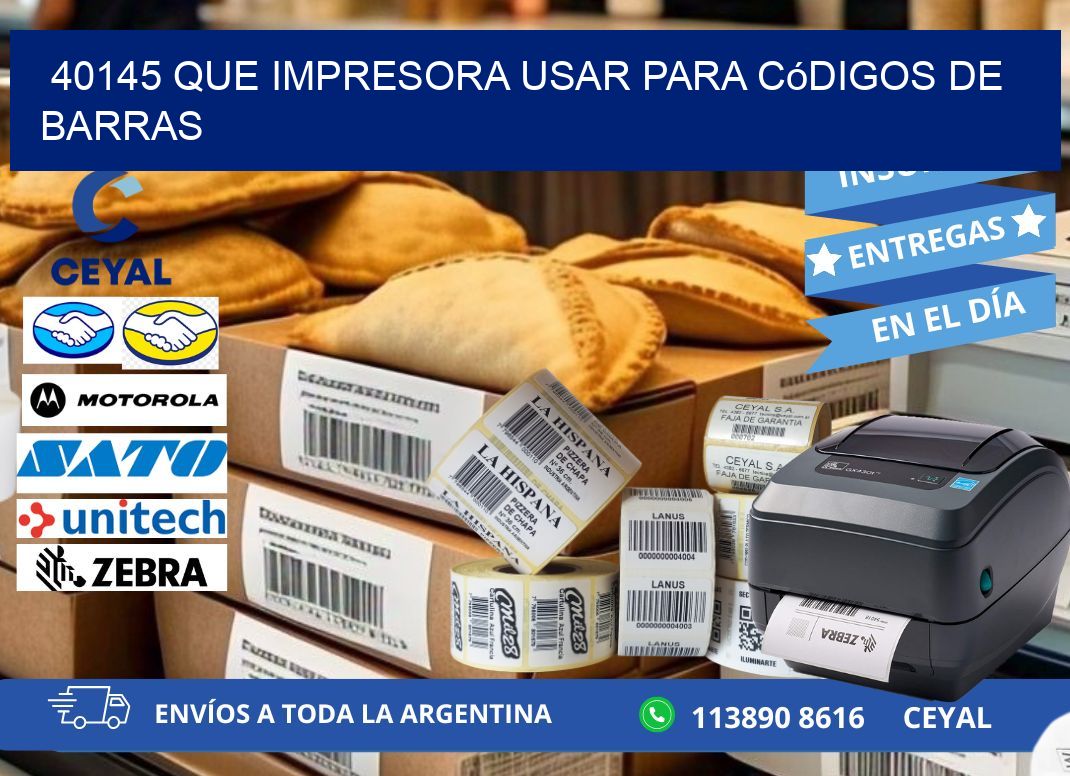 40145 Que impresora usar para códigos de barras