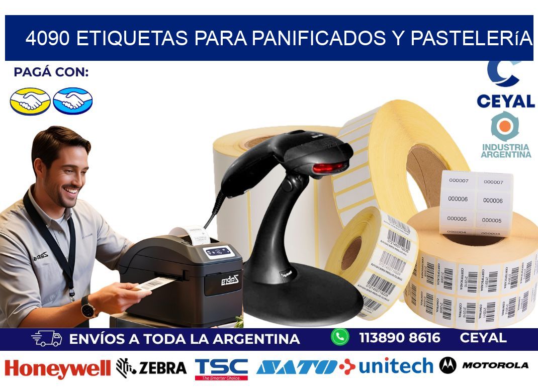 4090 Etiquetas para panificados y pastelería