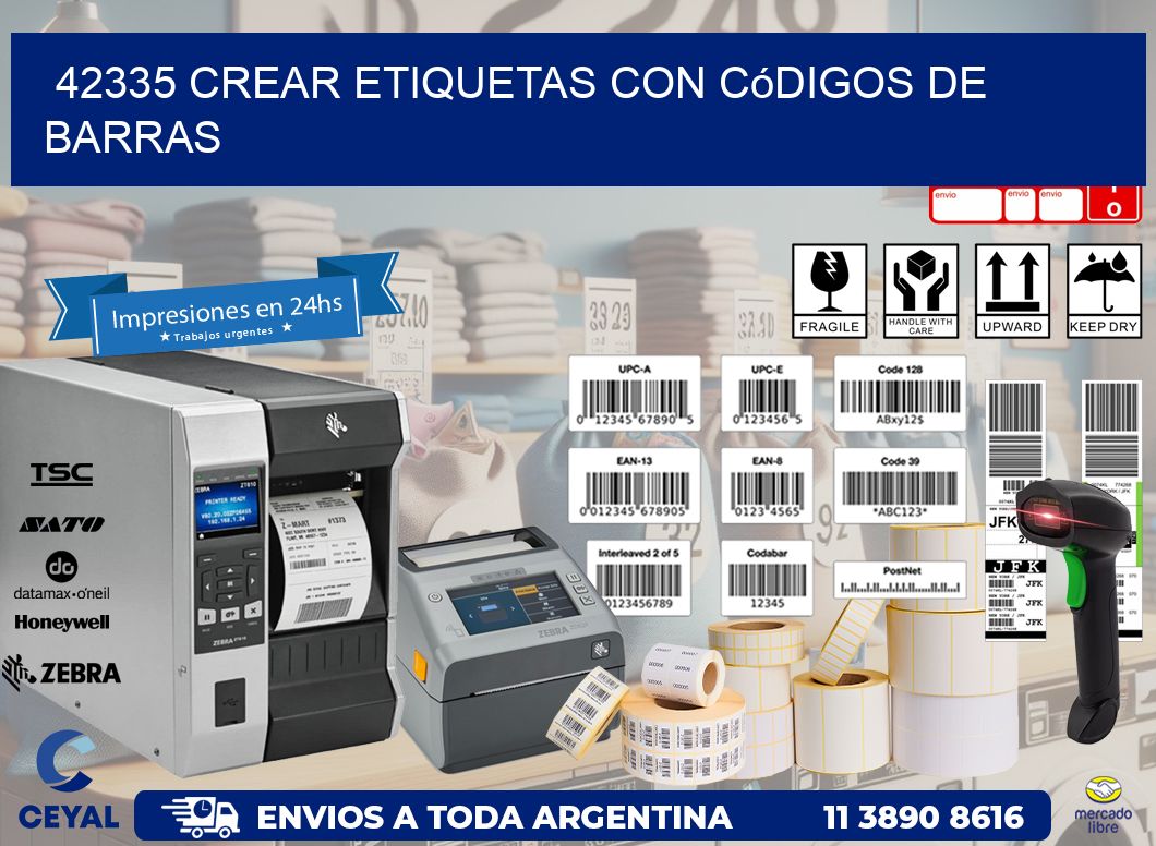 42335 Crear etiquetas con códigos de barras