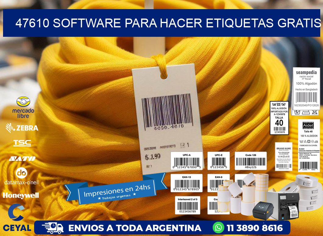 47610 Software para hacer etiquetas gratis