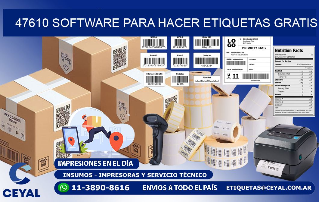 47610 Software para hacer etiquetas gratis