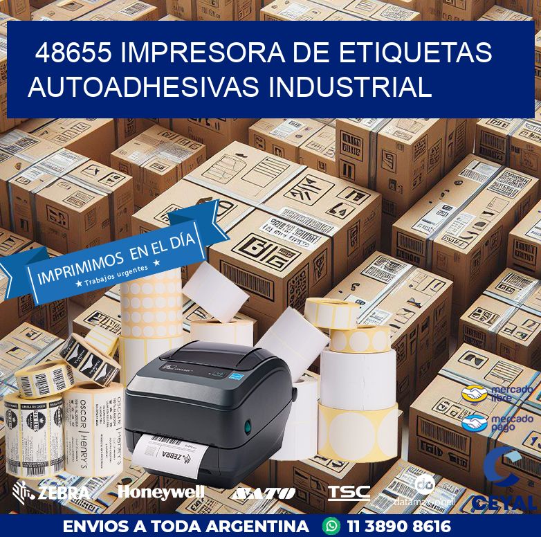 48655 Impresora de etiquetas autoadhesivas industrial