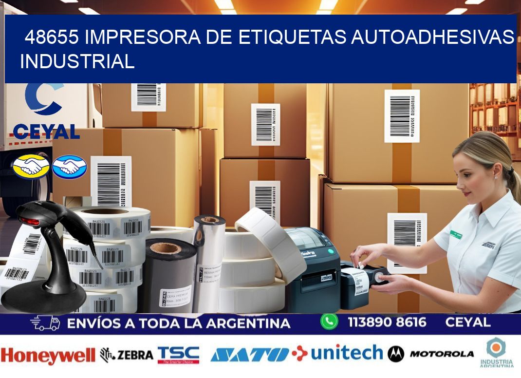 48655 Impresora de etiquetas autoadhesivas industrial