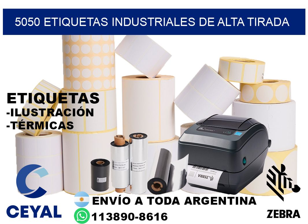 5050 Etiquetas industriales de alta tirada