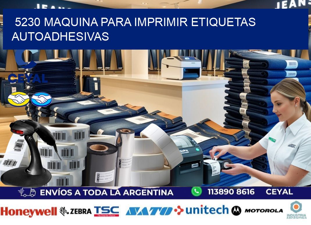 5230 maquina para imprimir etiquetas autoadhesivas