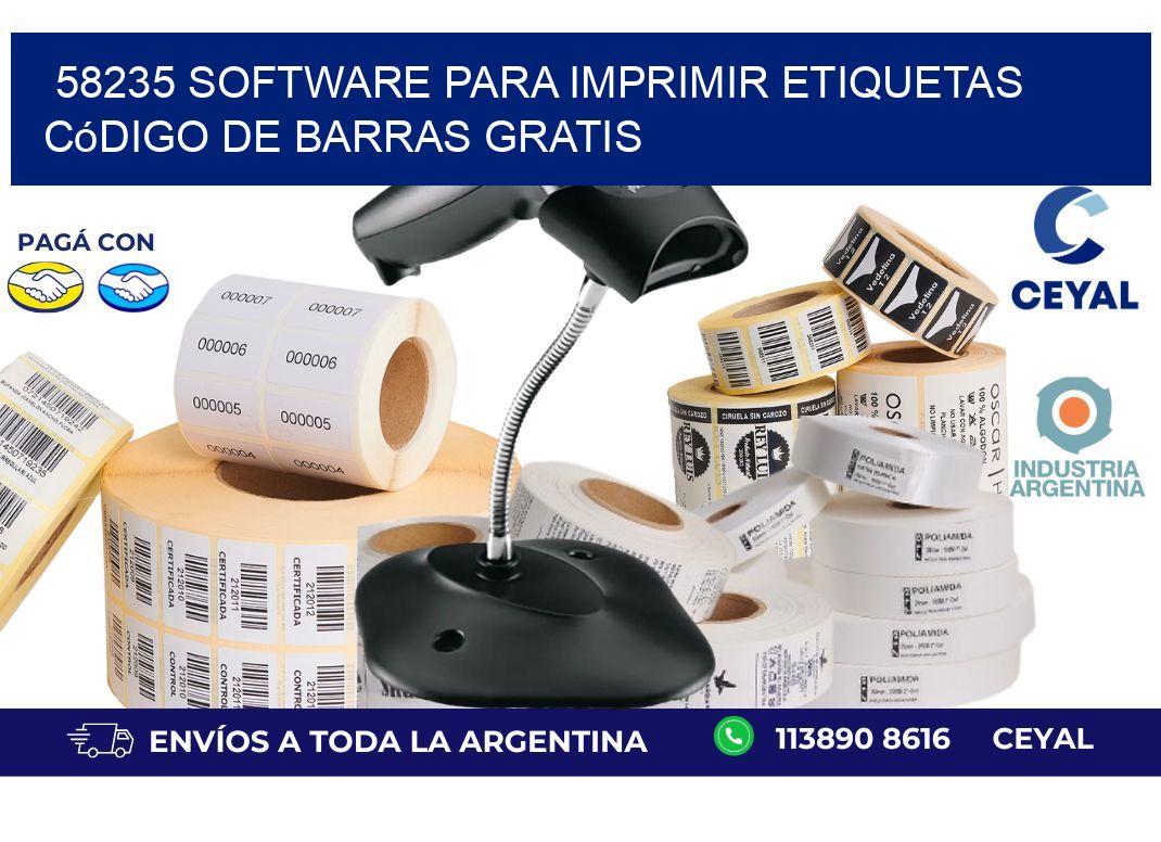 58235 Software para imprimir etiquetas código de barras gratis